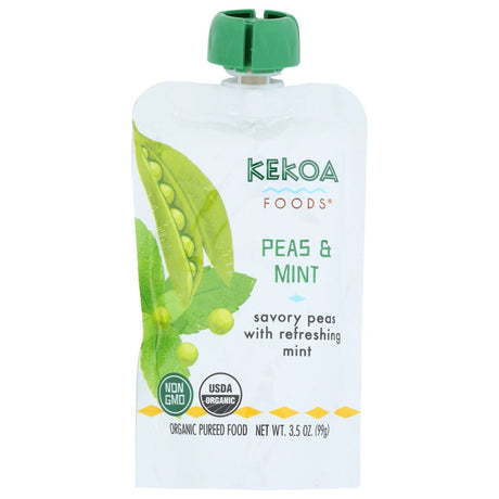 KEKOA: Peas And Mint Squeeze Pouch, 3.5 oz - #tag1# - #tag2#