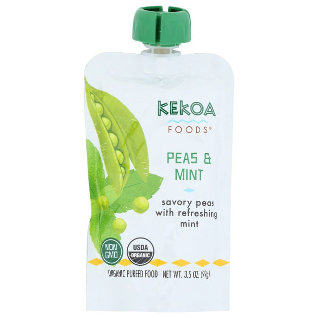 KEKOA: Peas And Mint Squeeze Pouch, 3.5 oz - #tag1# - #tag2#