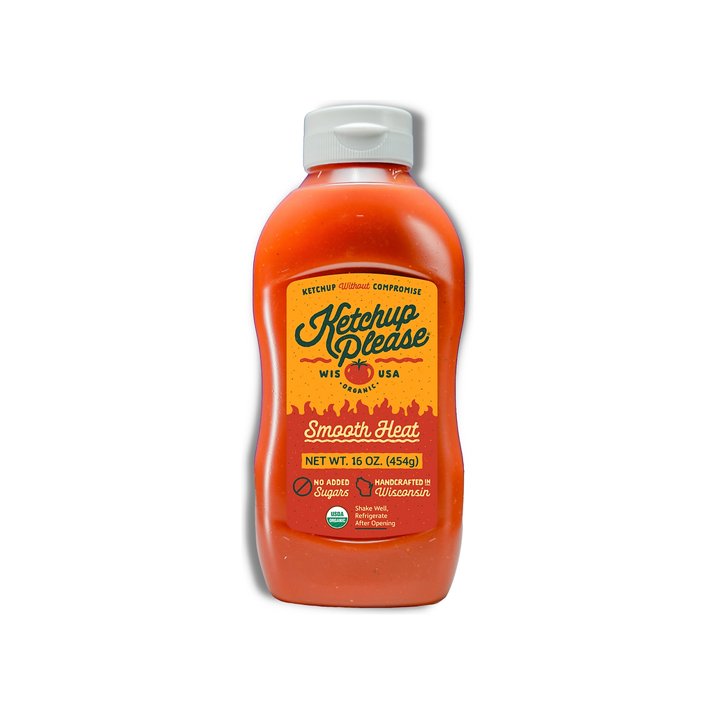 KETCHUP PLEASE: Smooth Heat Ketchup, 16 oz - #tag1# - #tag2#