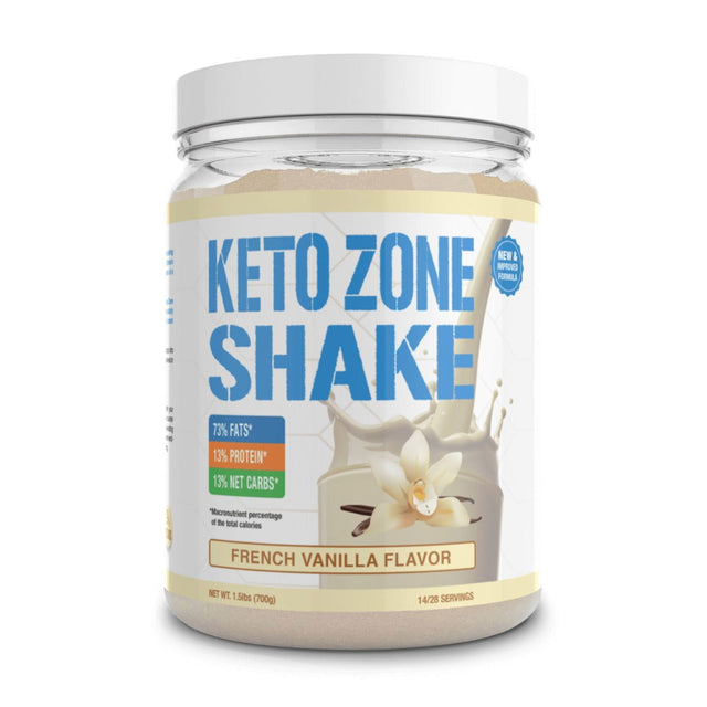 KETO ZONE: Shake French Vanilla Flavor, 1.5 lb - #tag1# - #tag2#