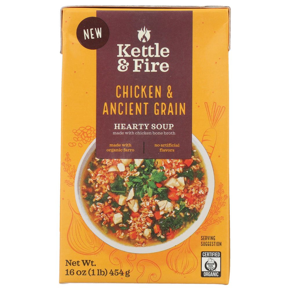 KETTLE AND FIRE: Soup Chicken and Ancient Grain, 16 oz - #tag1# - #tag2#