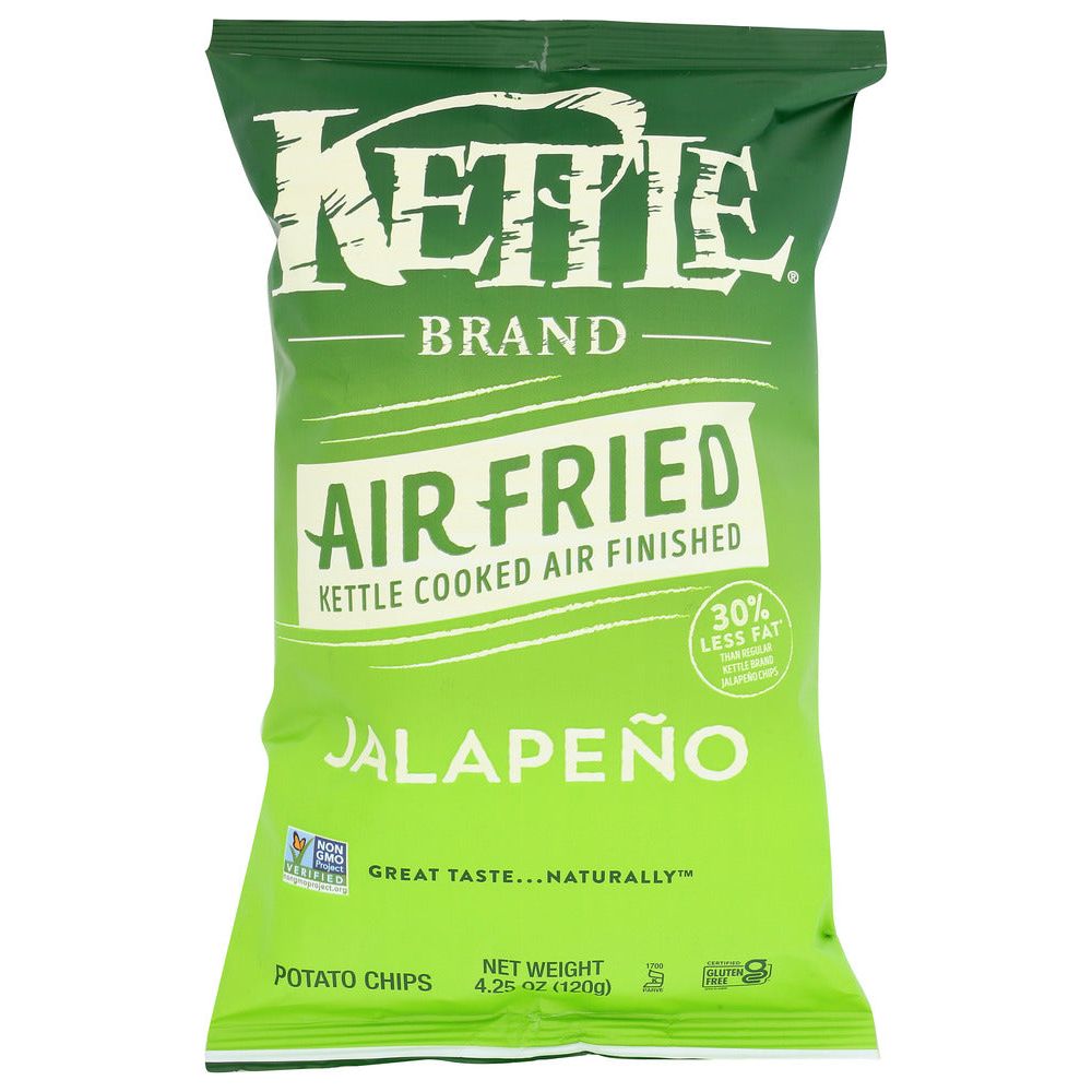 KETTLE FOODS: Air Fried Jalapeno Potato Chips, 4.25 oz - #tag1# - #tag2#