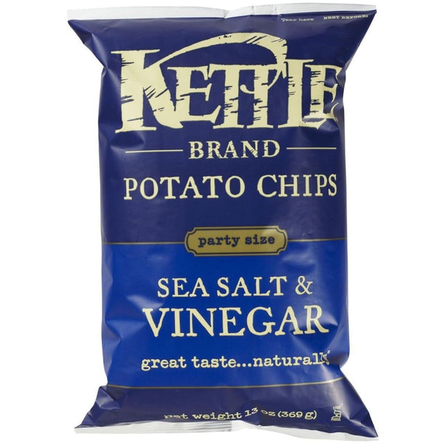 KETTLE FOODS: Chip Potato Seas Salt & Vinegar, 13 oz - Sunshine Co Op. - #tag1# - #tag2# - #tag3# - #tag4#