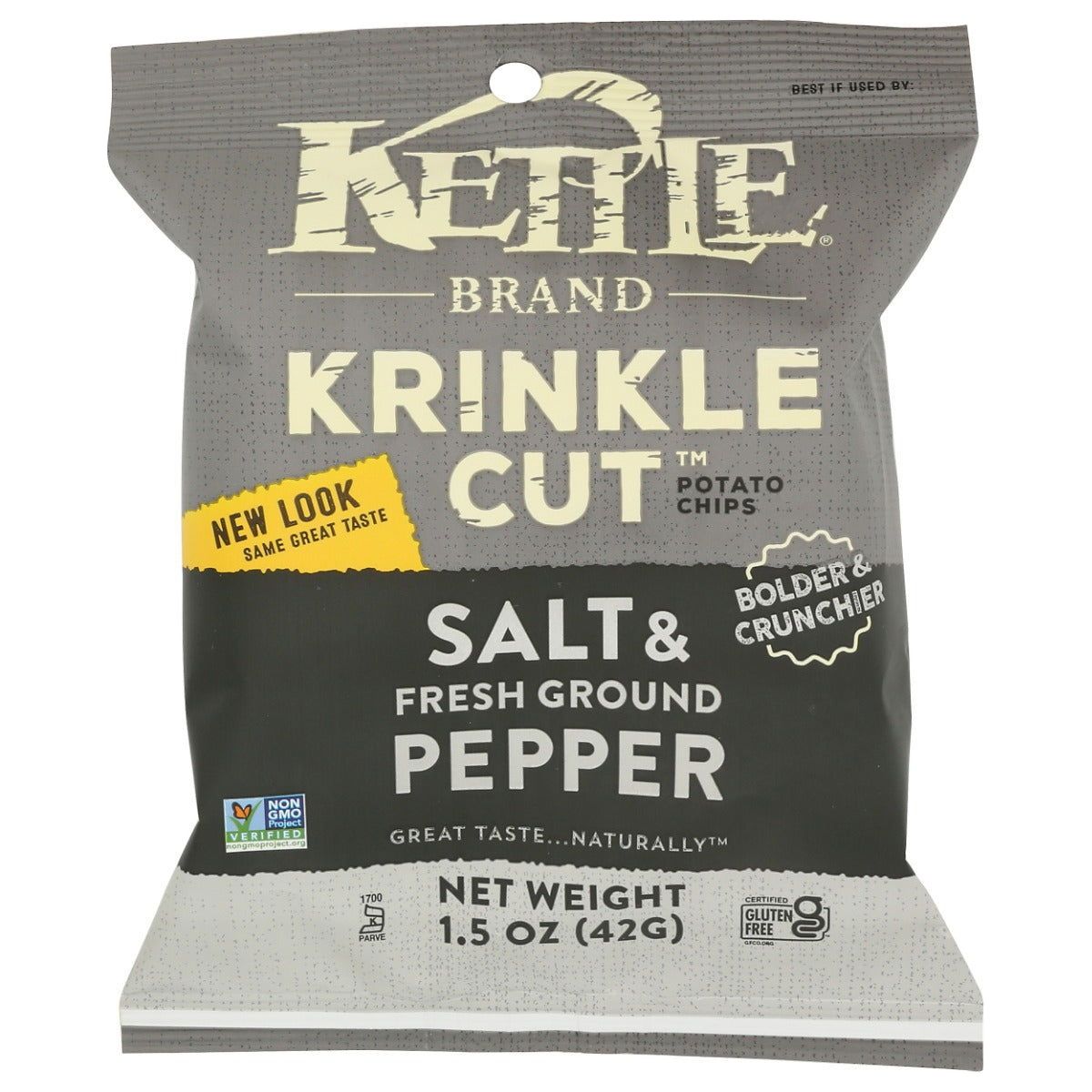KETTLE FOODS: Krinkle Cut Salt and Fresh Ground Pepper Potato Chips, 1.5 oz - Sunshine Co Op. - #tag1# - #tag2# - #tag3# - #tag4#