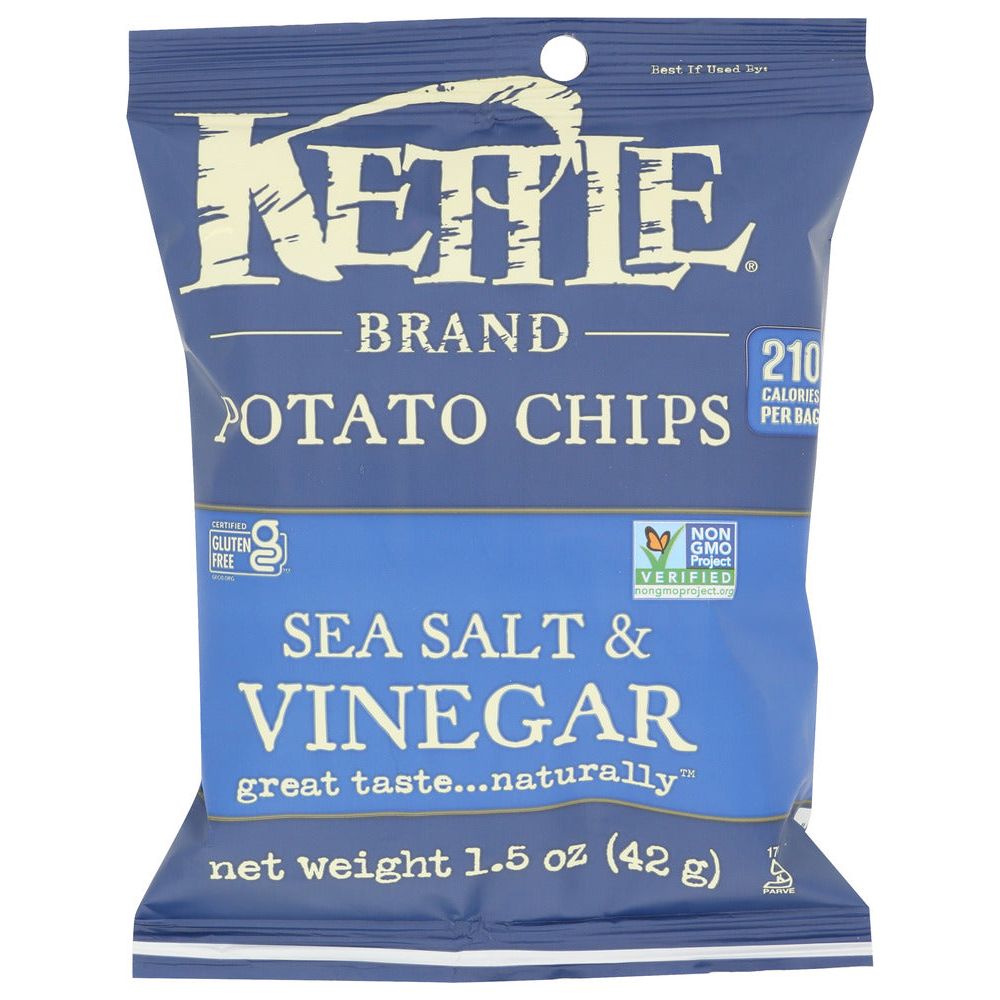 KETTLE FOODS: Sea Salt and Vinegar Potato Chips, 1.5 oz - #tag1# - #tag2#