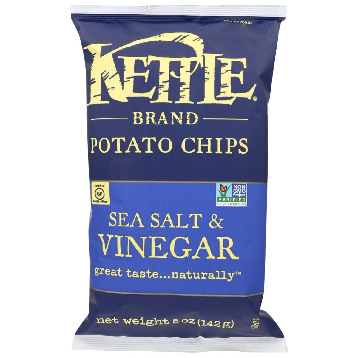 KETTLE FOODS: Sea Salt and Vinegar Potato Chips, 5 oz - #tag1# - #tag2#