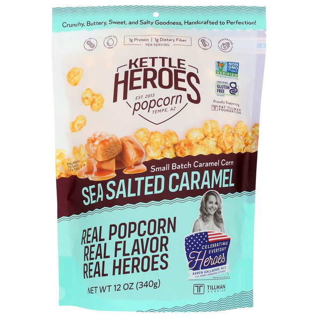 KETTLE HEROES: Caramel Corn Sea Salted, 12 OZ - #tag1# - #tag2#