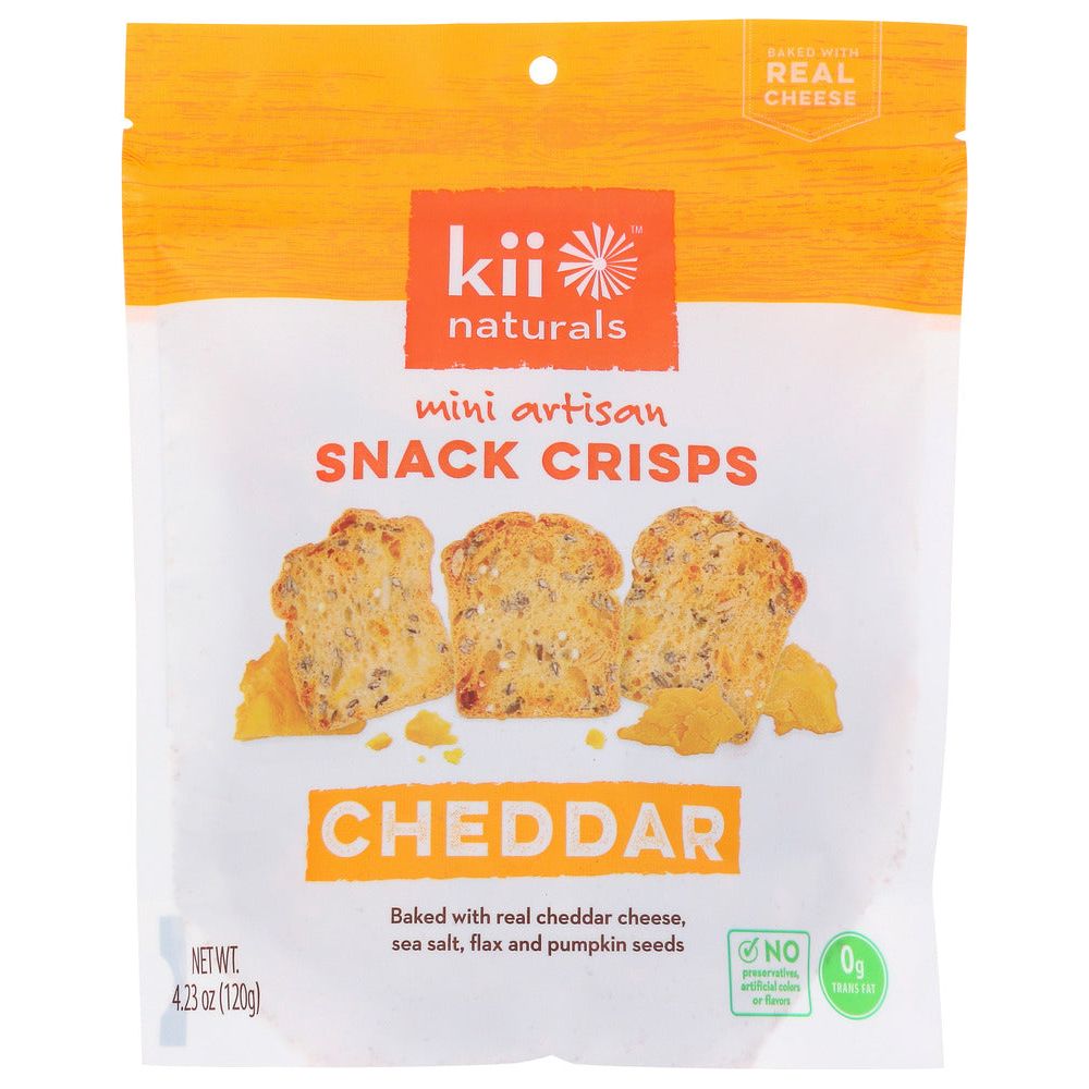 KII NATURALS: Crisps Cheddar, 4.23 oz - #tag1# - #tag2#
