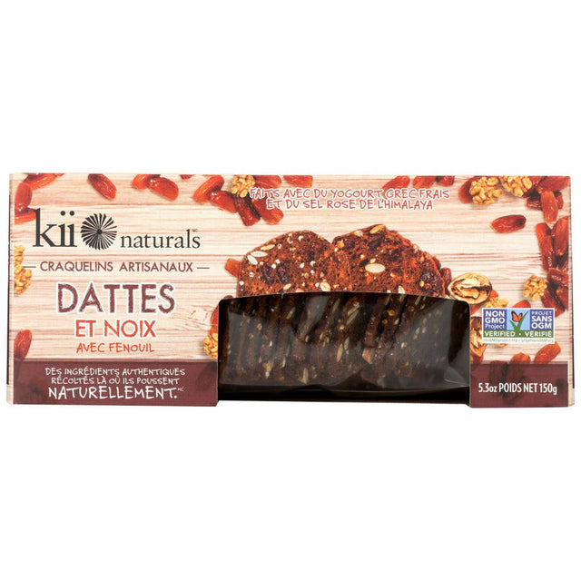 KII NATURALS: Date & Walnut Crisps, 5.3 oz - #tag1# - #tag2#
