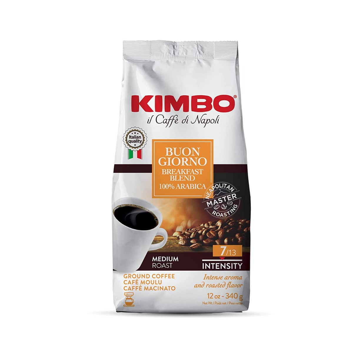 KIMBO: Buongiorno Ground Coffee, 12 oz - #tag1# - #tag2#