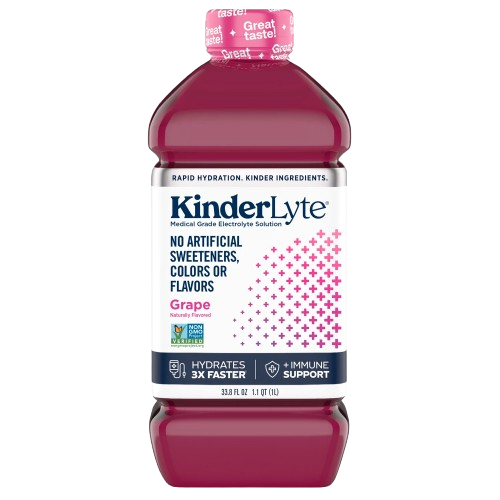 KINDERLYTE: Oral Electrolyte Solution Grape, 33.8 fo - #tag1# - #tag2#