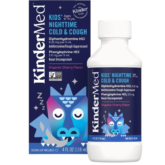KINDERMED: Kids Nighttime Cold and Cough, 4 fo - #tag1# - #tag2#