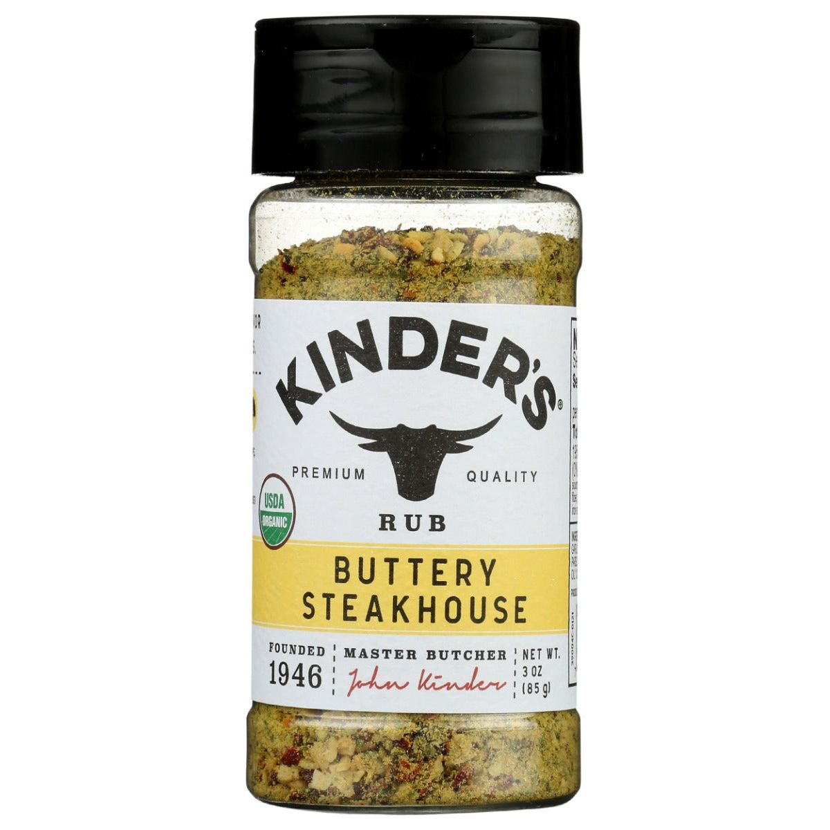 KINDERS: Buttery Steakhouse Rub, 3 oz - #tag1# - #tag2#
