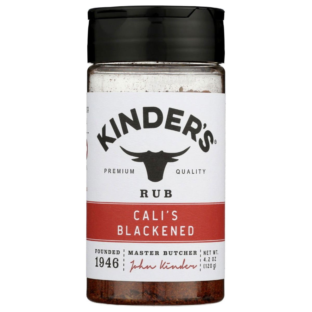 KINDERS: Cali's Blackened Rub, 4.2 oz - Sunshine Co Op. - #tag1# - #tag2# - #tag3# - #tag4#