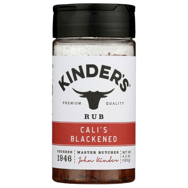 KINDERS: Cali's Blackened Rub, 4.2 oz - Sunshine Co Op. - #tag1# - #tag2# - #tag3# - #tag4#