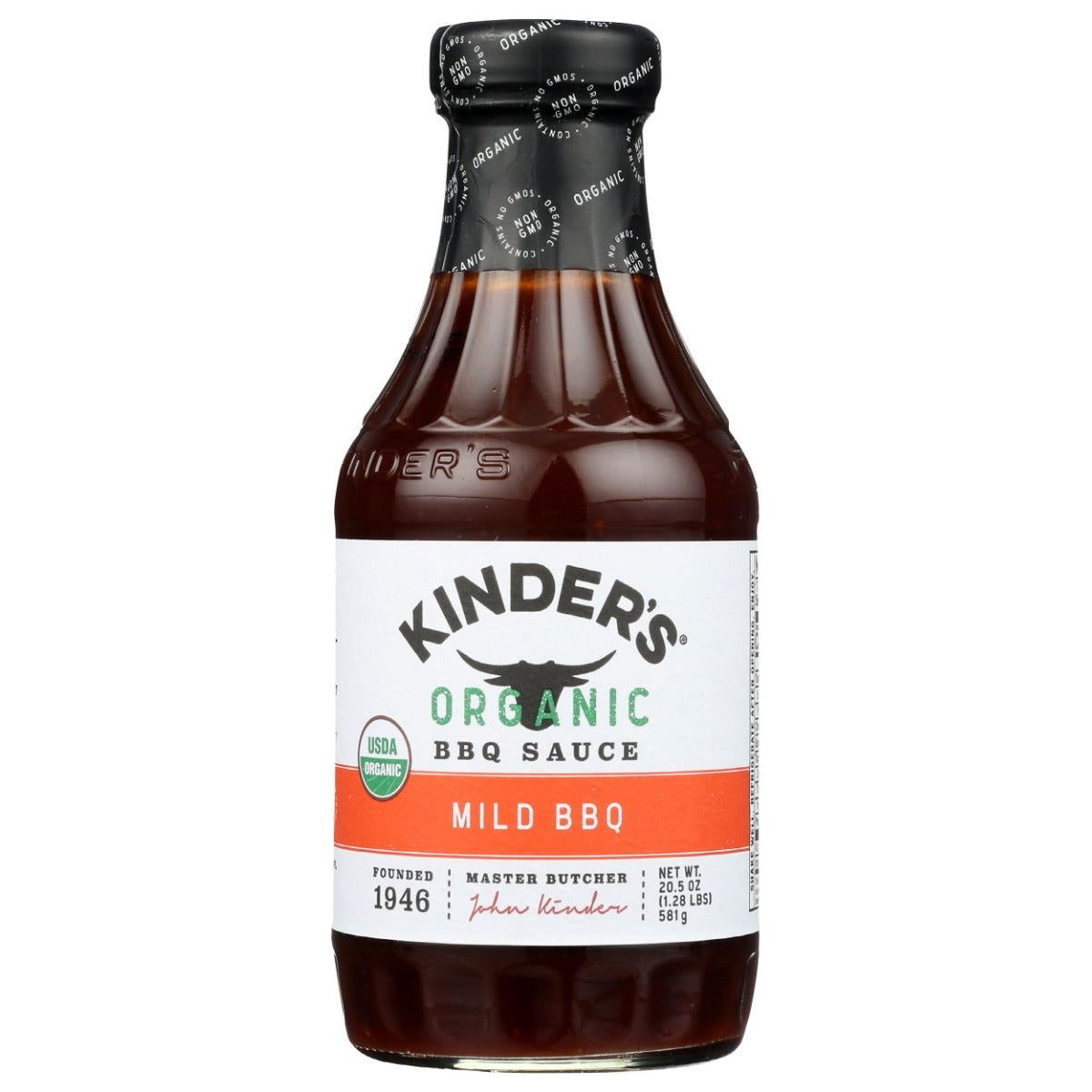 KINDERS: Organic Mild BBQ Sauce, 20.5 oz - Sunshine Co Op. - #tag1# - #tag2# - #tag3# - #tag4#