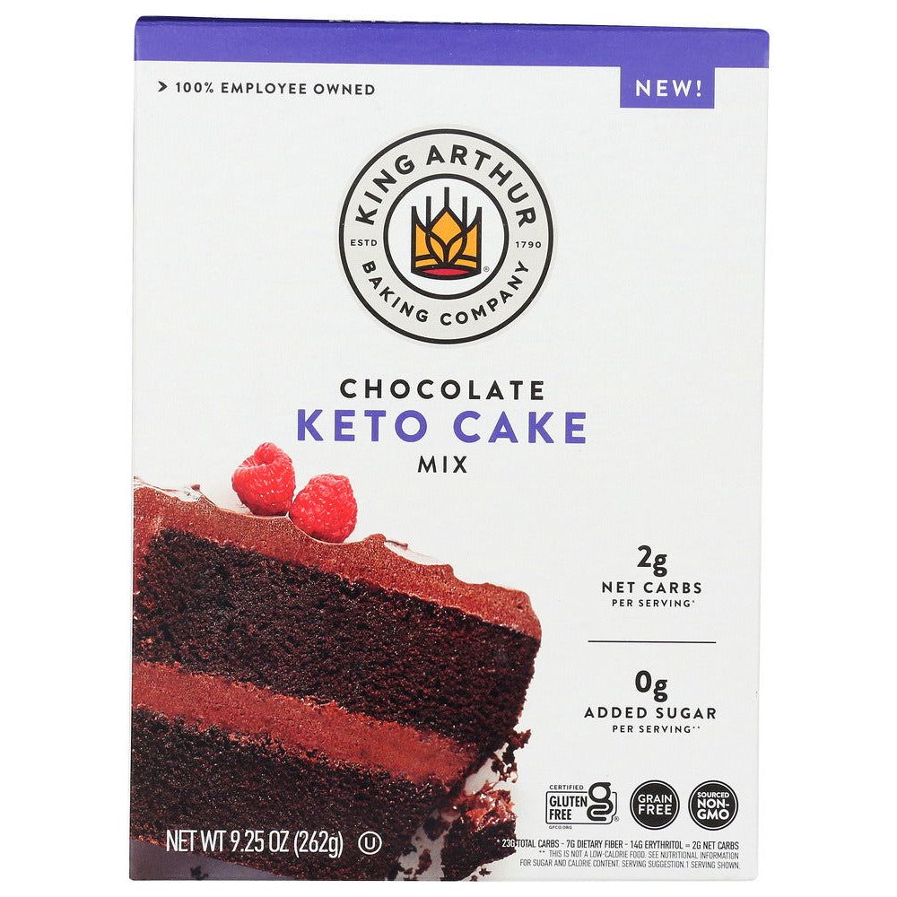 KING ARTHUR: Chocolate Keto Cake Mix, 9.25 oz - #tag1# - #tag2#