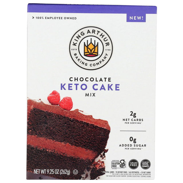 KING ARTHUR: Chocolate Keto Cake Mix, 9.25 oz - #tag1# - #tag2#
