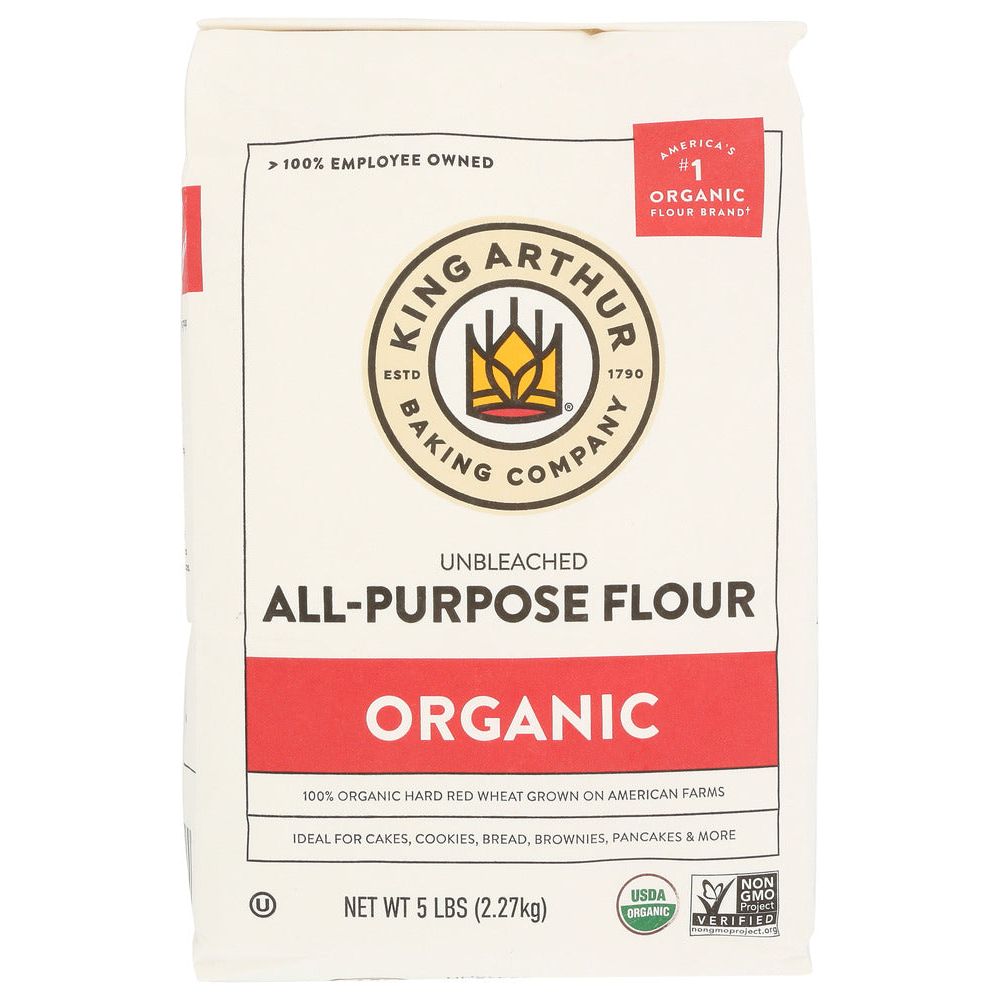 KING ARTHUR FLOUR: Organic Unbleached All Purpose Flour, 5 lbs - #tag1# - #tag2#