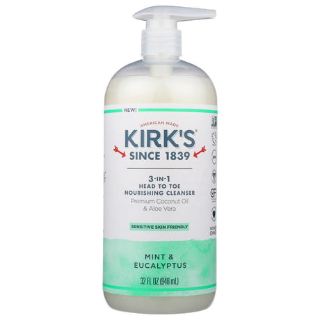 KIRKS: Cleanser 3in1 Mint Eucaly, 32 fo - #tag1# - #tag2#