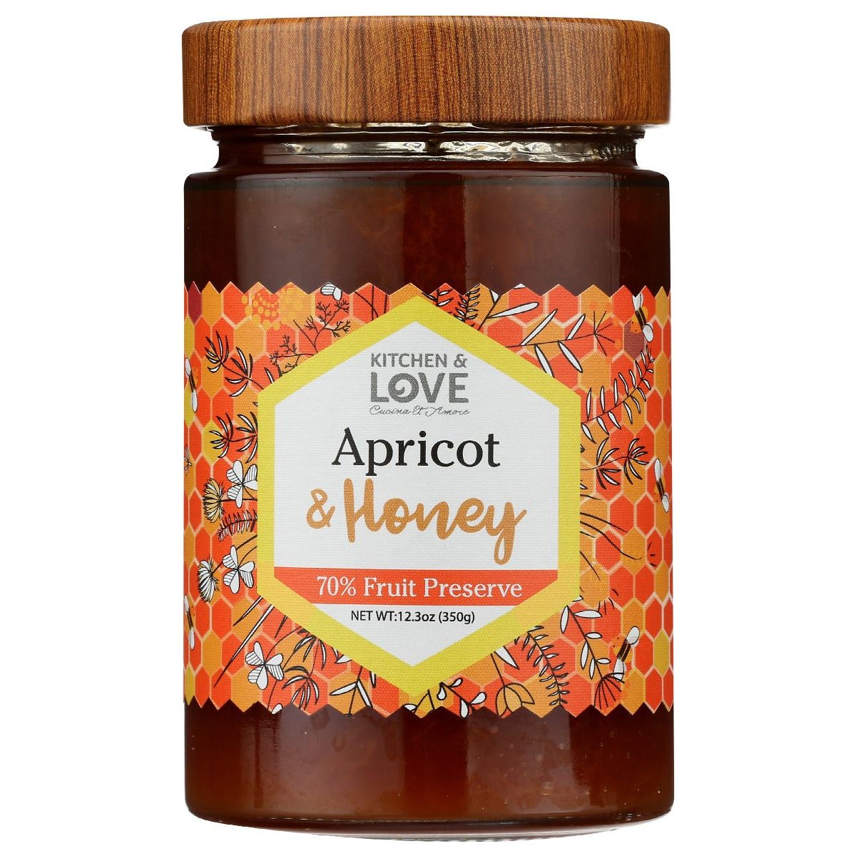 KITCHEN AND LOVE: Preserve Apricot Honey, 12.3 oz - #tag1# - #tag2#