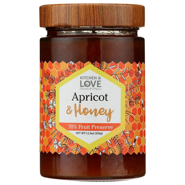 KITCHEN AND LOVE: Preserve Apricot Honey, 12.3 oz - #tag1# - #tag2#