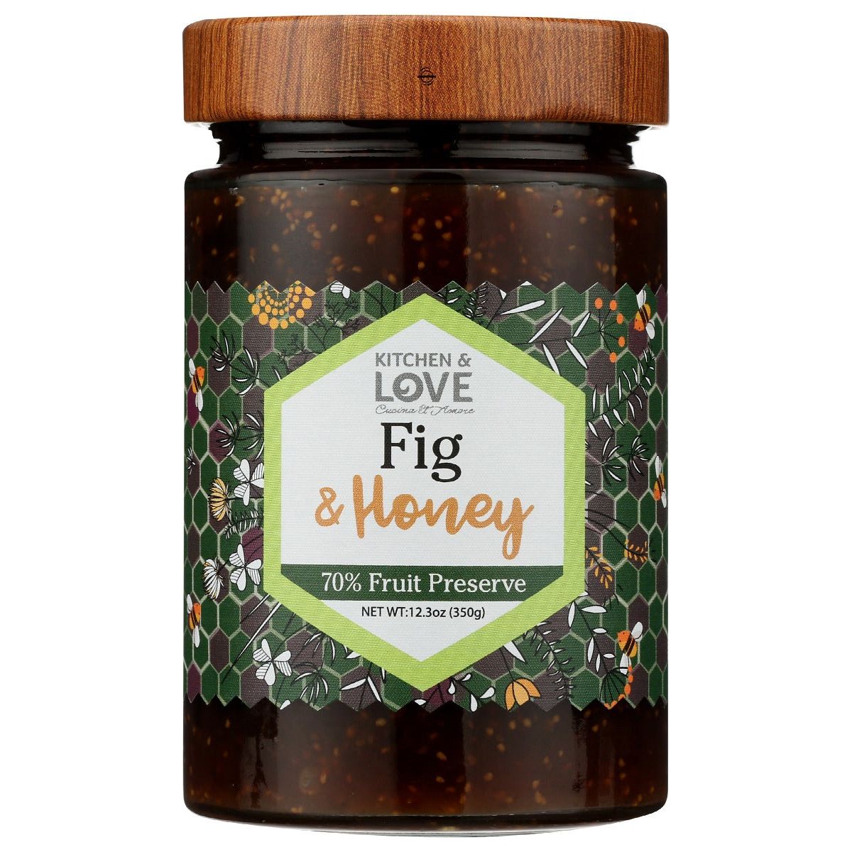 KITCHEN AND LOVE: Preserve Fig And Honey, 12.3 oz - #tag1# - #tag2#