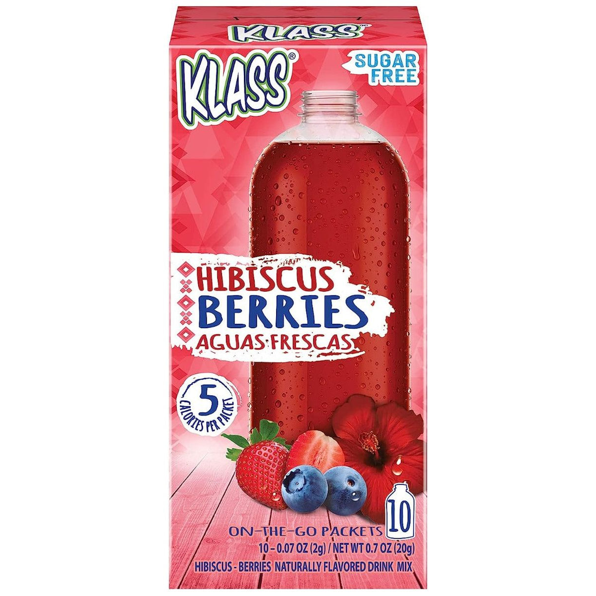 KLASS: Hibiscus Berries Sugar Free 10 Count, 0.7 oz - #tag1# - #tag2#