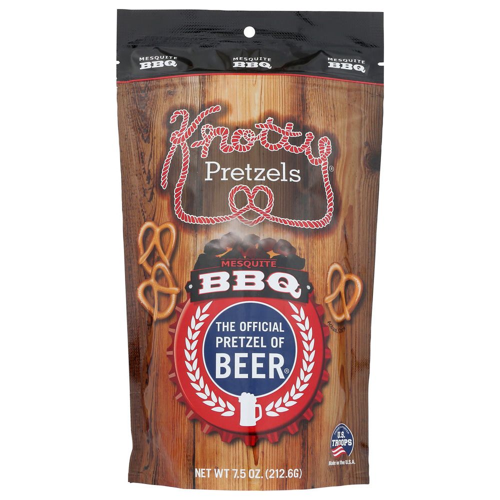 KNOTTY PRETZELS: Mesquite Bbq Pretzels, 8 oz - #tag1# - #tag2#