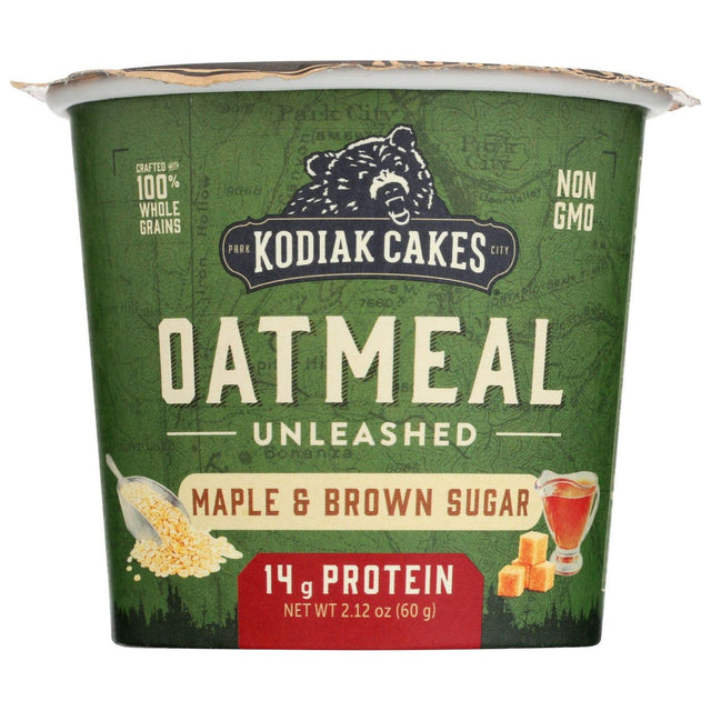 KODIAC CAKES: Maple Brown Sugar Oatmeal Cup, 2.12 oz - Sunshine Co Op. - #tag1# - #tag2# - #tag3# - #tag4#
