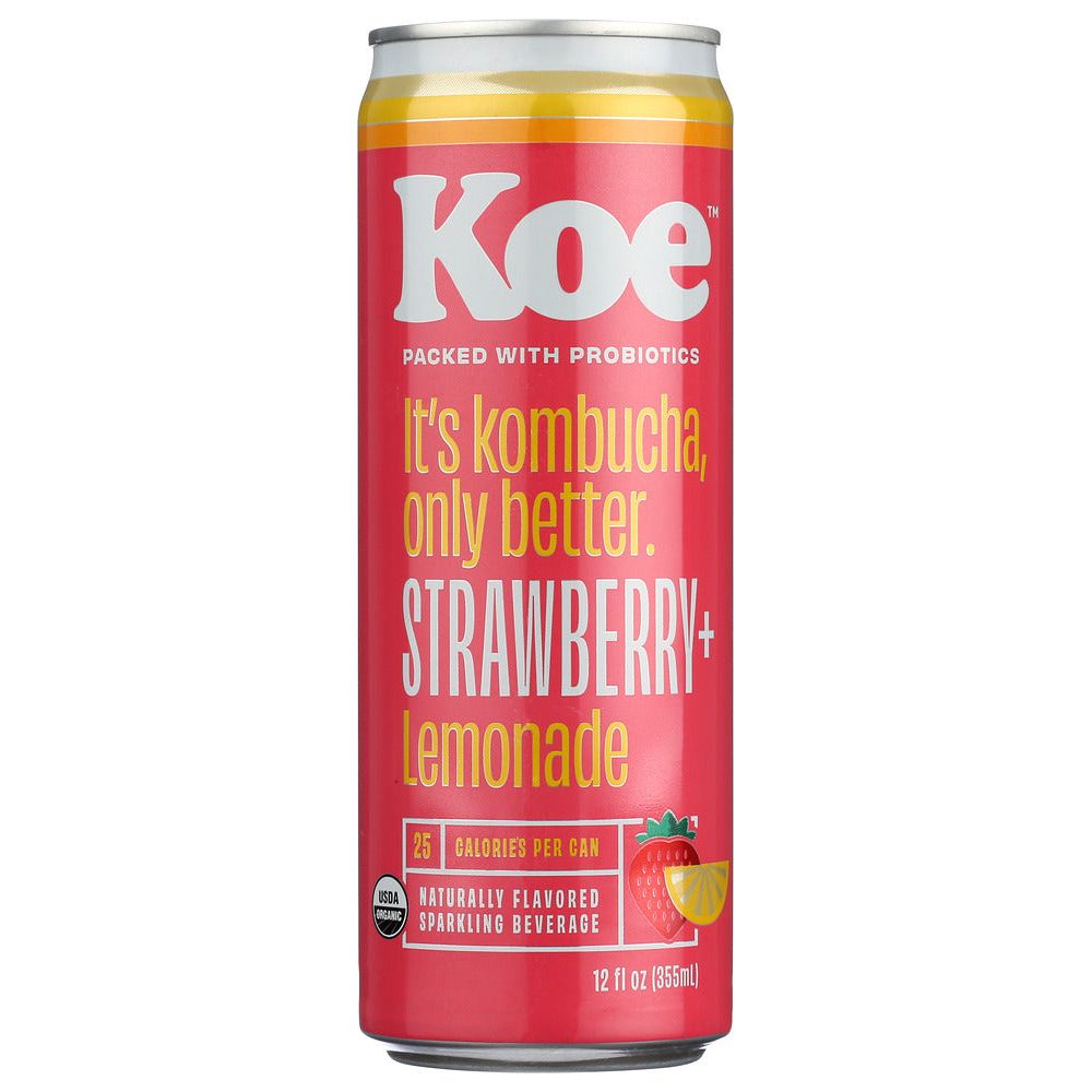 KOE: Strawberry Lemonade Kombucha, 12 fo - #tag1# - #tag2#