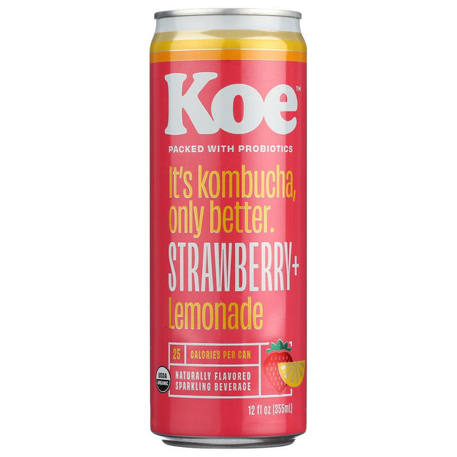 KOE: Strawberry Lemonade Kombucha, 12 fo - #tag1# - #tag2#