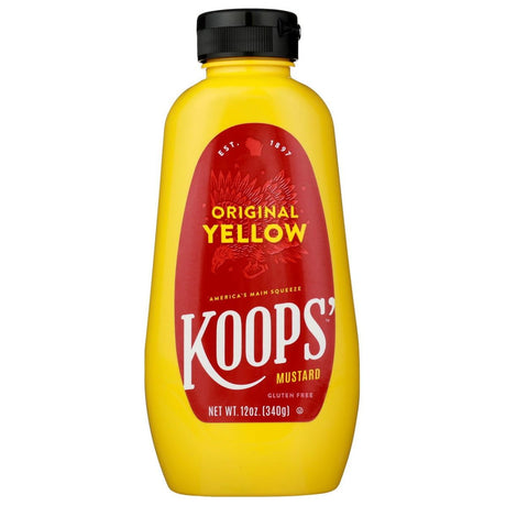 KOOPS: Original Yellow Mustard, 12 oz - Sunshine Co Op. - #tag1# - #tag2# - #tag3# - #tag4#