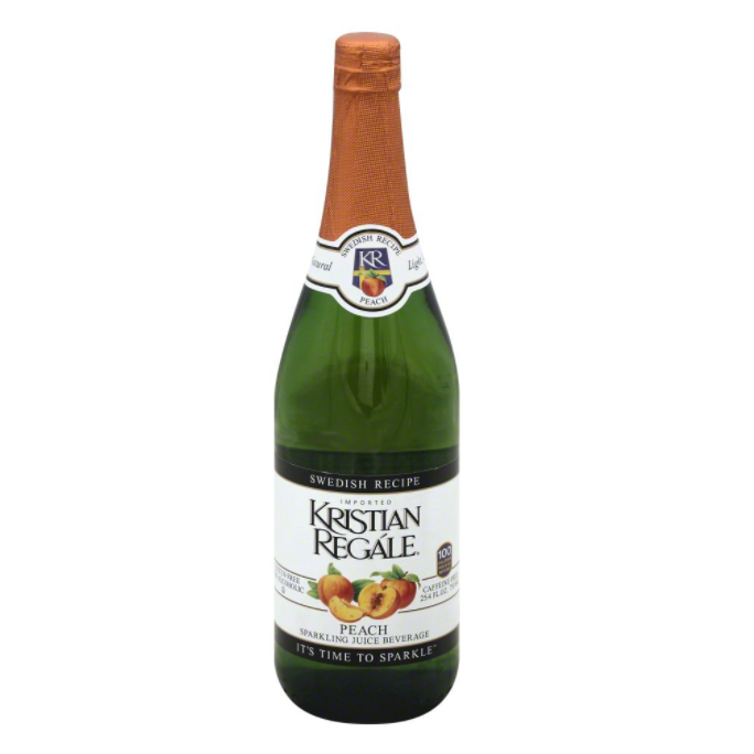 KRISTIAN REGALE: Peach Sparkling Juice, 25.4 fo - #tag1# - #tag2#