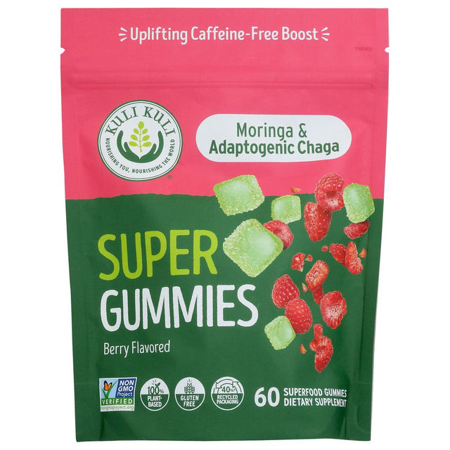 KULI KULI MO: Moringa and Chaga Mushroom Super Gummies Berry Flavor, 60 pc - #tag1# - #tag2#
