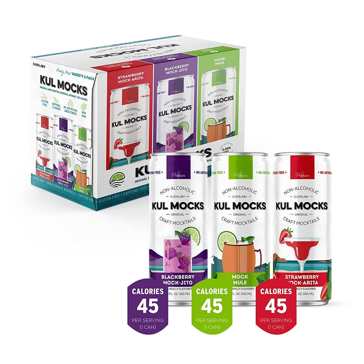 KUL MOCKS: Party Box Mocktails Variety, 72 fo - #tag1# - #tag2#