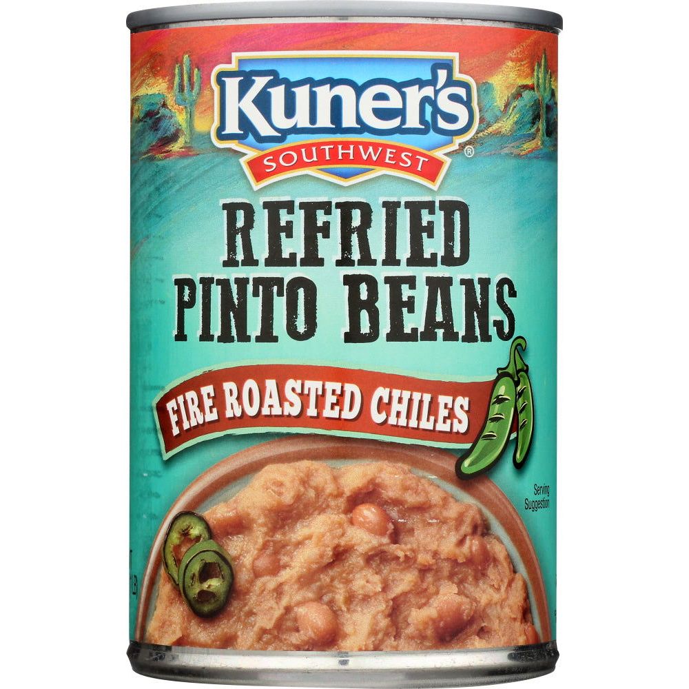 KUNERS: Refried Pinto Beans With Fine Roasted Chiles, 16 oz - #tag1# - #tag2#