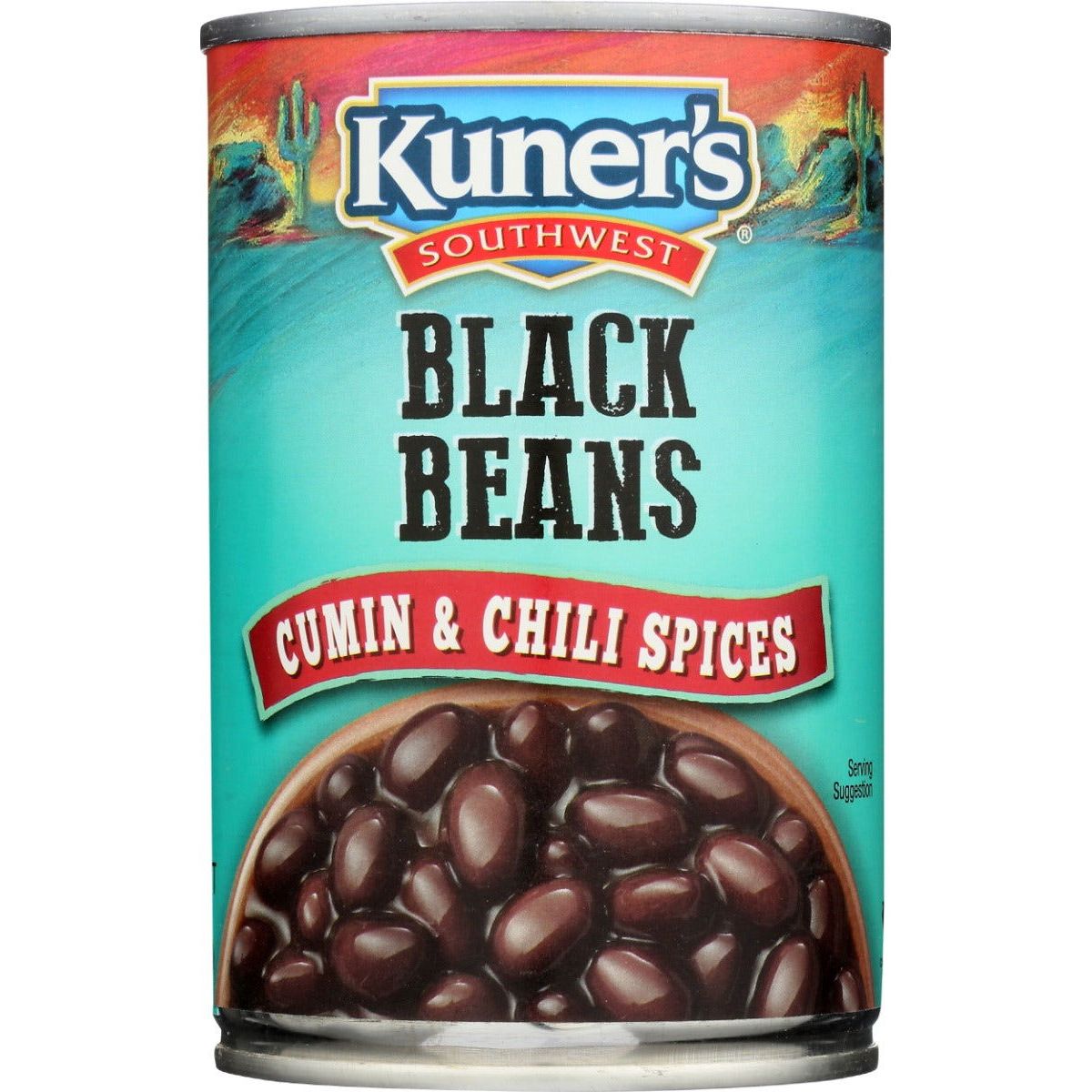 KUNERS: Southwest Black Beans With Cumin & Chili Spices, 15 oz - Sunshine Co Op. - #tag1# - #tag2# - #tag3# - #tag4#