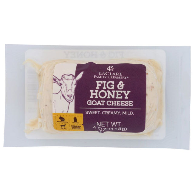 LACLARE FARMS: Chs Goat Fig N Honey Log, 4 oz - #tag1# - #tag2#