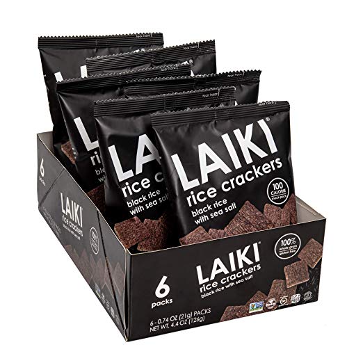 LAIKI: Rice Crackers Black Rice With Sea Salt 6Pack, 4.4 oz - #tag1# - #tag2#