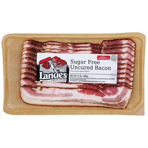LANDES: Sugar Free Uncured Bacon, 12 oz - #tag1# - #tag2#