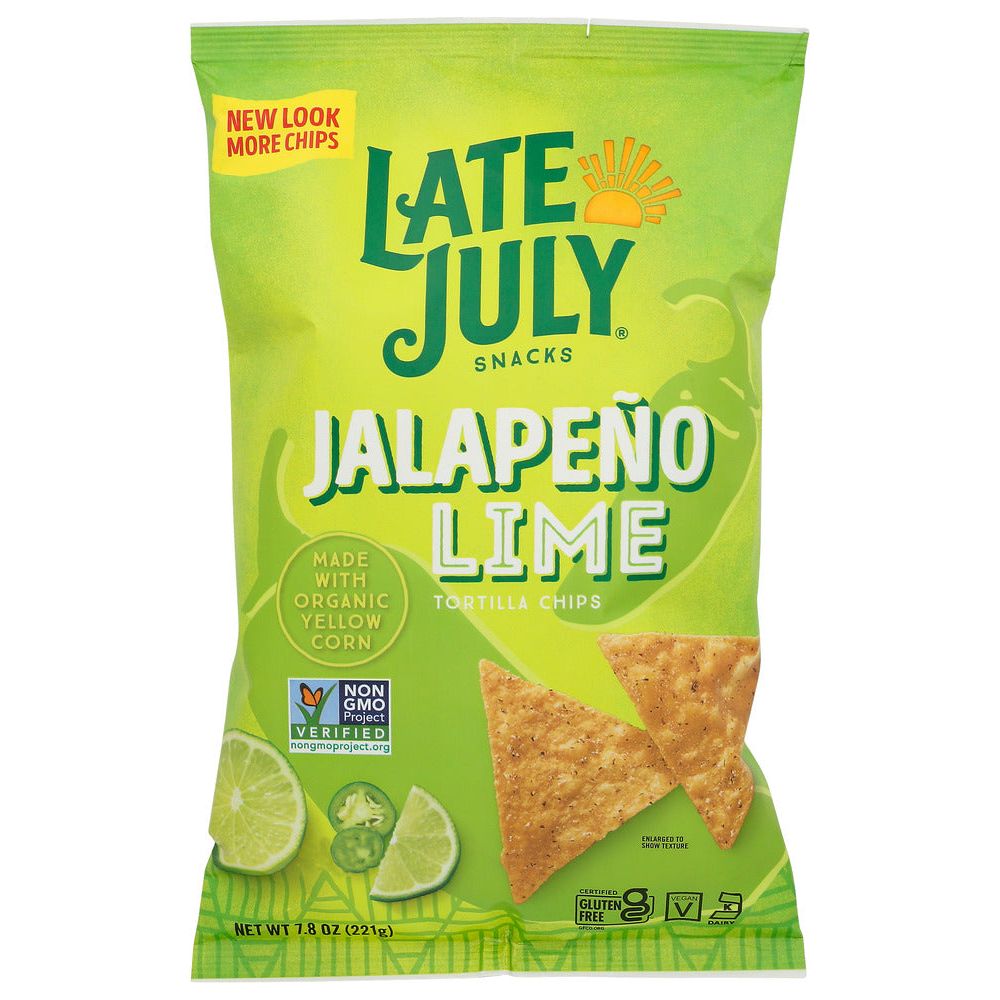 LATE JULY: Jalapeno and Lime Tortilla Chips, 7.8 oz - #tag1# - #tag2#