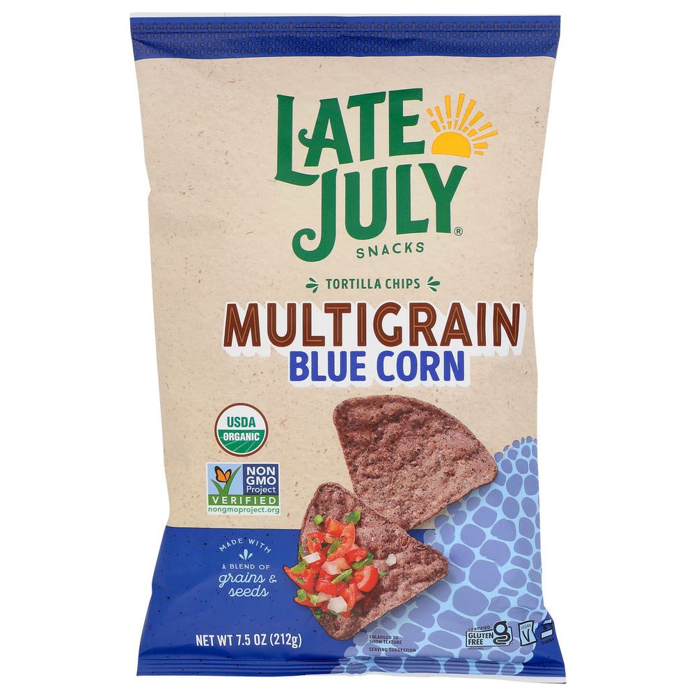LATE JULY: Multigrain Blue Corn Tortilla Chips, 7.5 oz - #tag1# - #tag2#