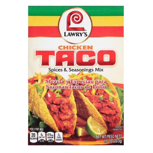 LAWRYS: Chicken Taco Spices and Seasonings, 1 oz - #tag1# - #tag2#