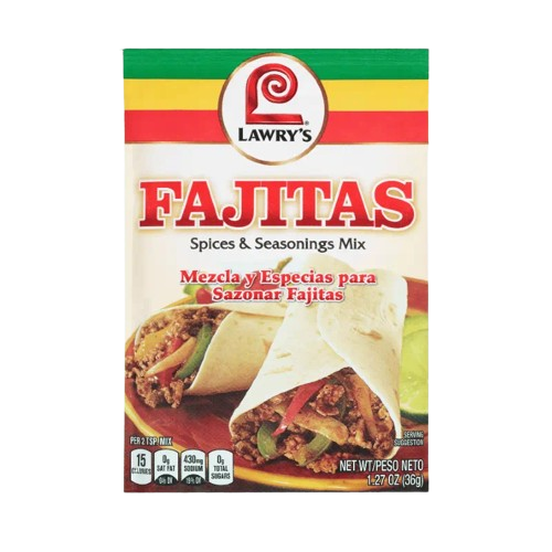 LAWRYS: Fajitas Spices and Seasonings, 1.27 oz - #tag1# - #tag2#