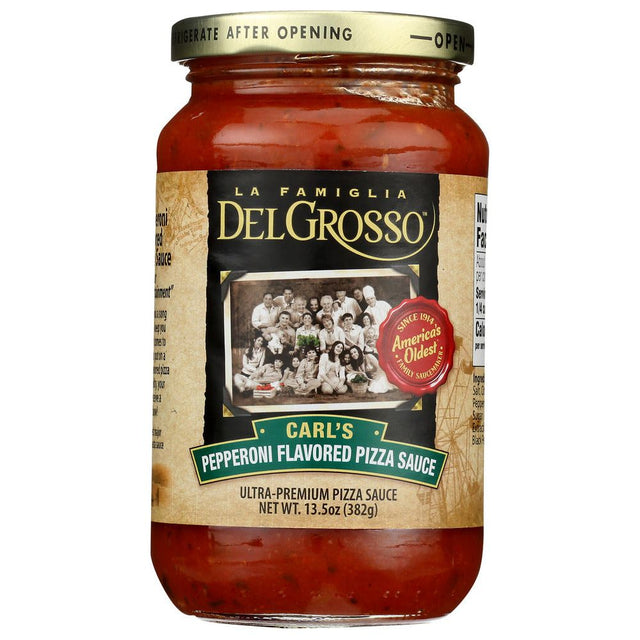LA FAMIGLIA DELGROSSO: Carl Pepperoni Flavored Pizza Sauce, 13.5 oz - #tag1# - #tag2#