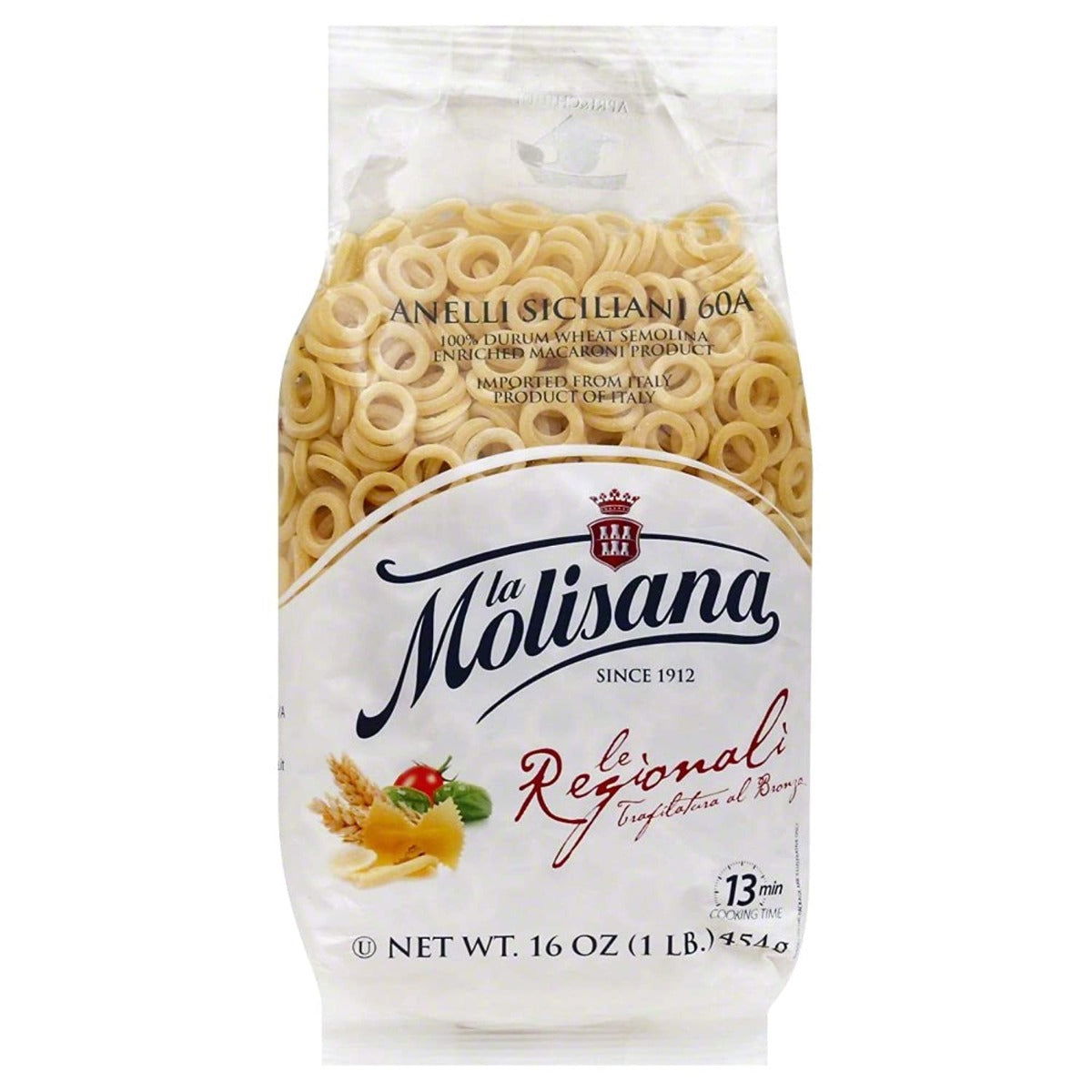 LA MOLISANA: Anellini Siciliani Pasta, 16 oz - #tag1# - #tag2#