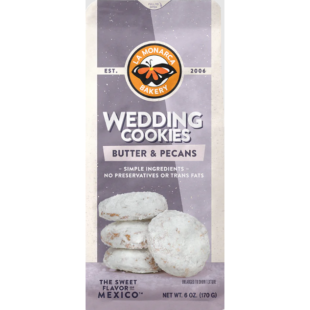 LA MONARCA BAKERY: Mexican Wedding Cookies, 6 oz - #tag1# - #tag2#