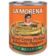 LA MORENA: Sliced Green Pickled Jalapeño Peppers, 28.2 oz - #tag1# - #tag2#