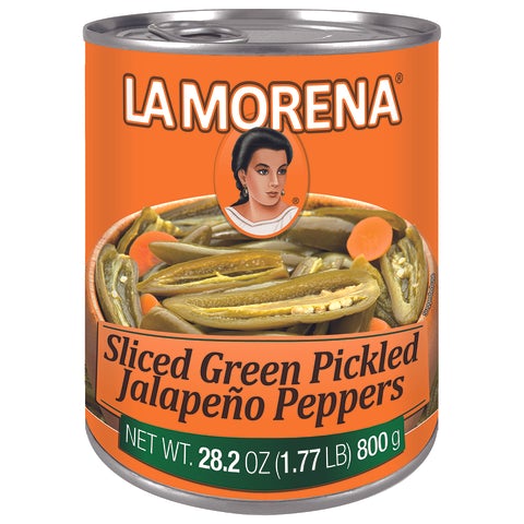 LA MORENA: Sliced Green Pickled Jalapeño Peppers, 28.2 oz - #tag1# - #tag2#